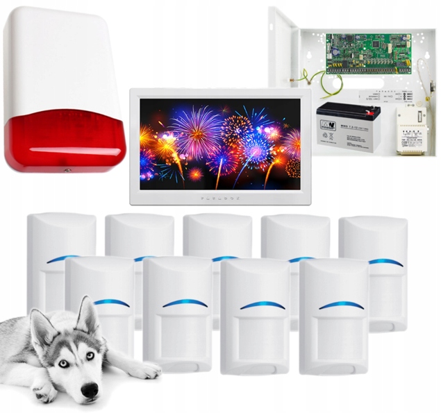 Alarm Do Domu Paradox 9x Bosch Pet Dotyk IP150+