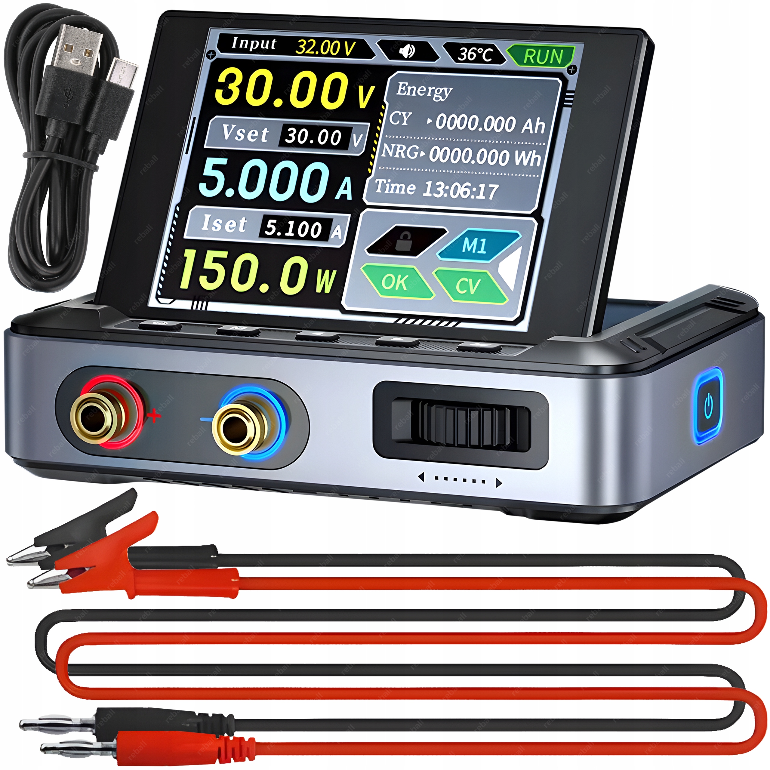 Programovateľný Napájací Zdroj Fnirsi DPS-150 DC 30V-5A 150W Prenosný, Kompaktný