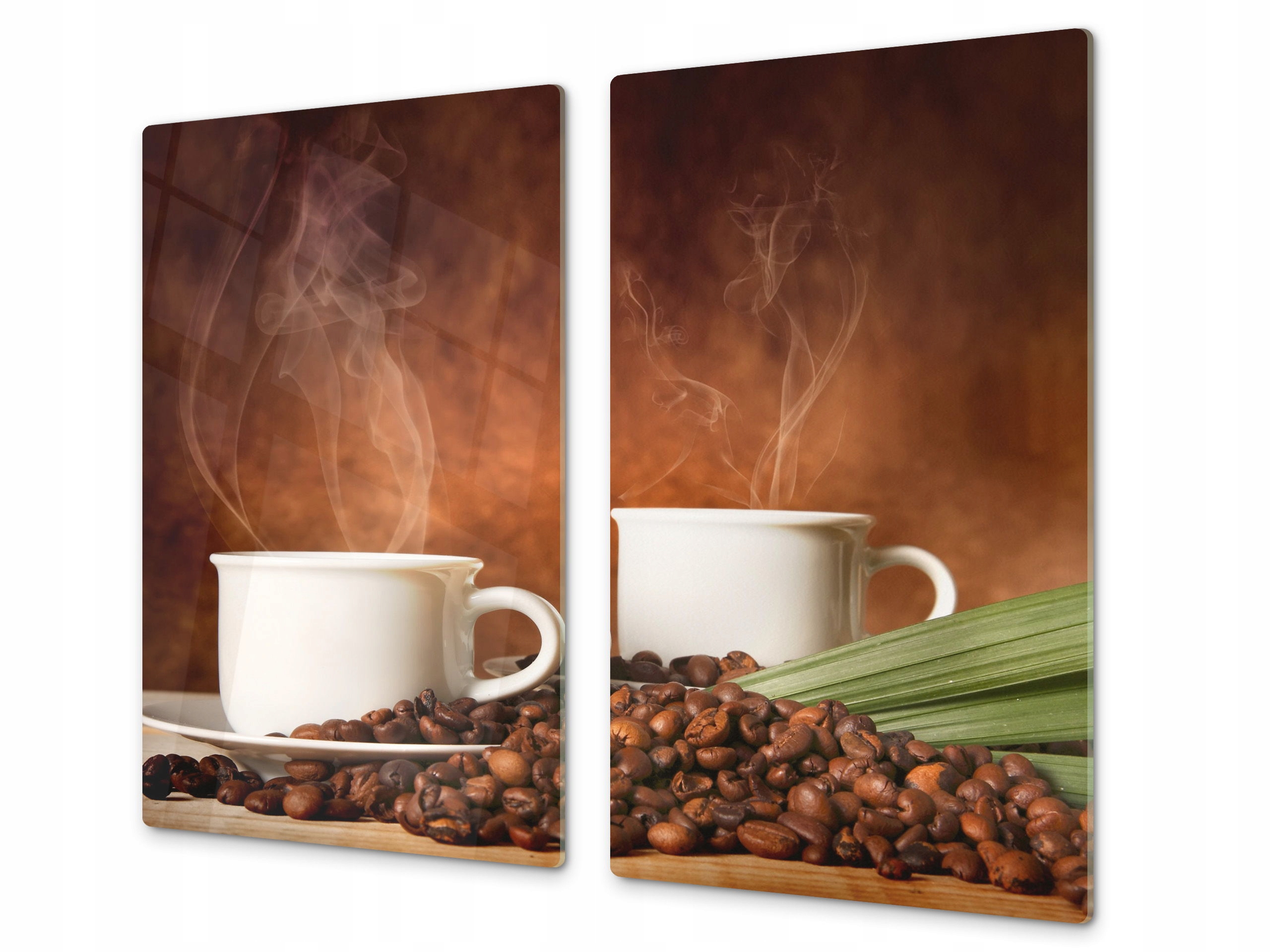 szklana płyta ochronna szkło 2x 30x52 kawa