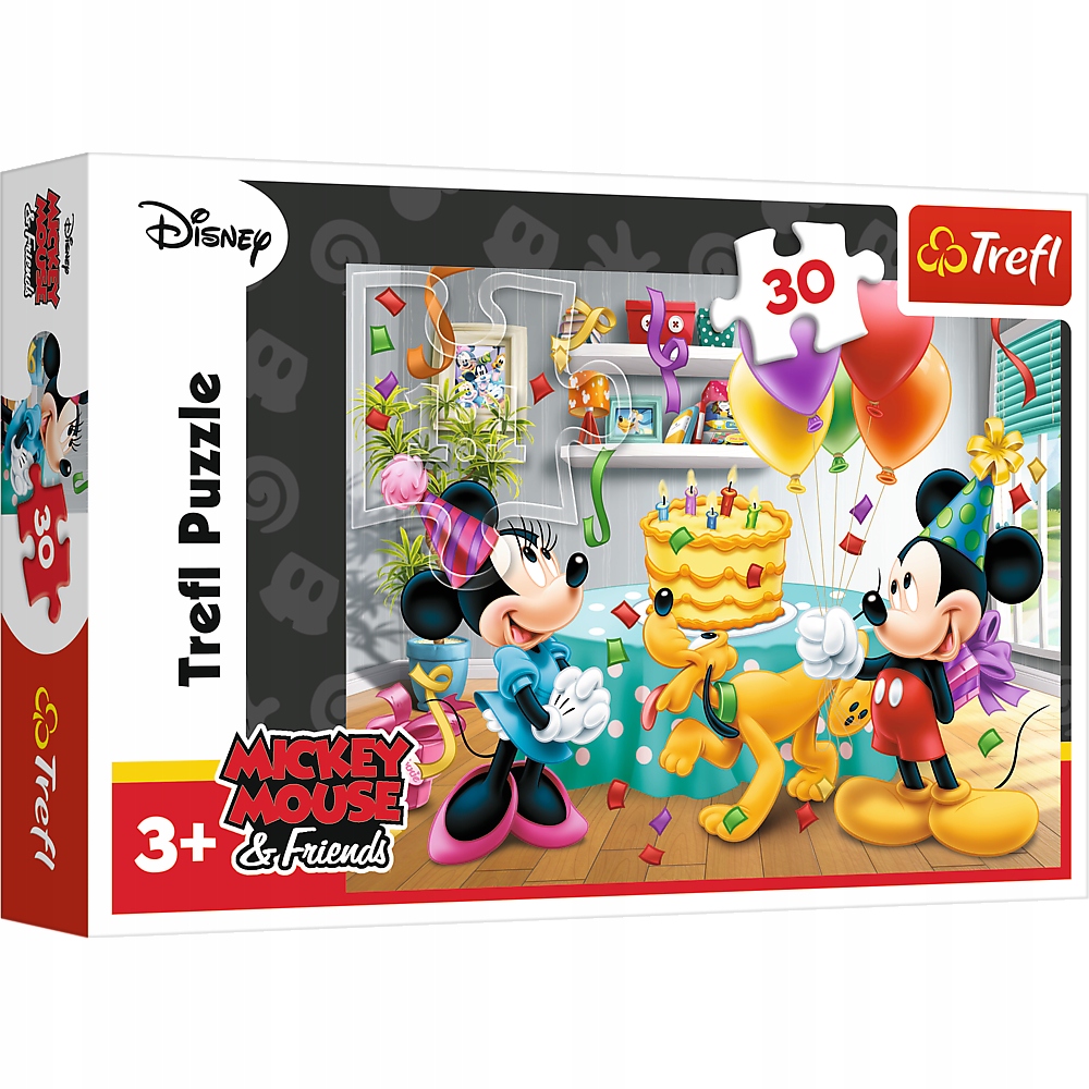 

Trefl Puzzle 30el Myszka Minnie Mickey Tort Urodz