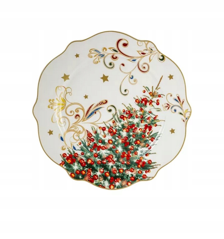 

Talerz świąteczny Boże Narodzenie Choinka Magnoble