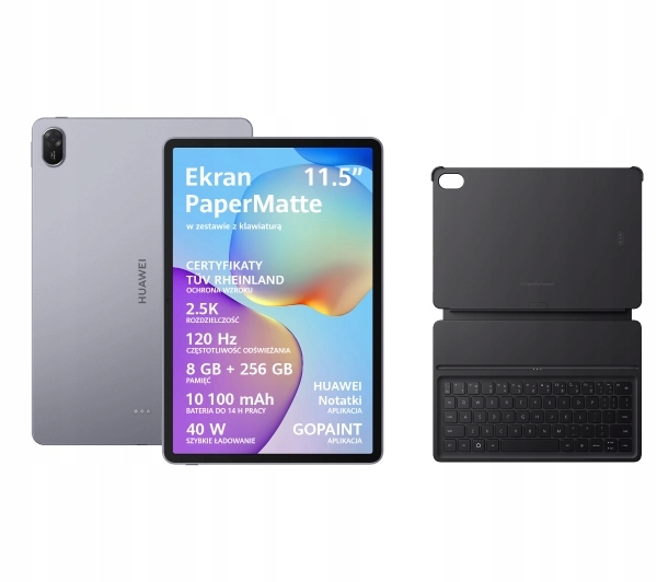 Tablet z klawiaturą Huawei MatePad 11,5'' 2025 8/256GB Wi-Fi Szary