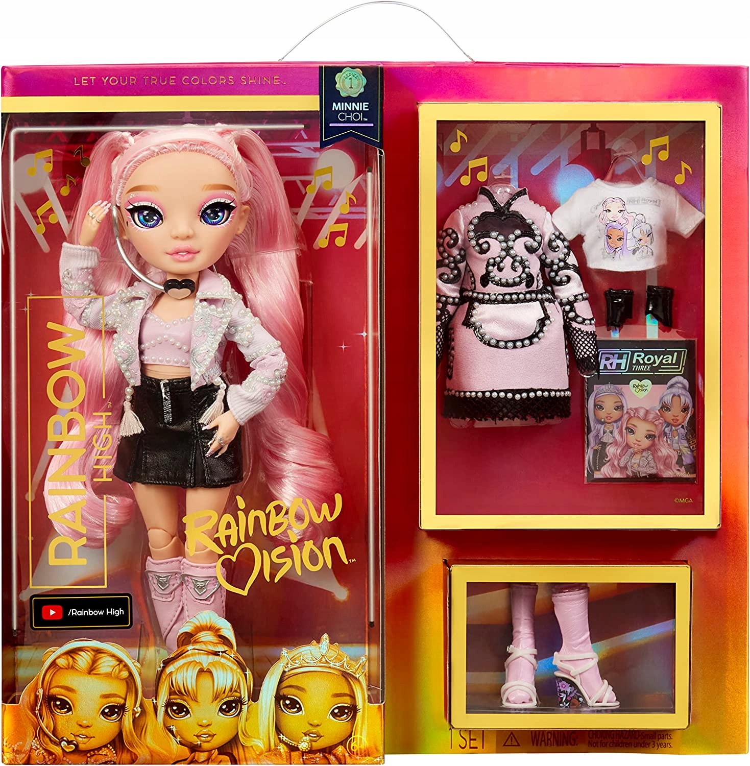 

Rainbow High Fashion Doll Minnie Choi Pink Lavende