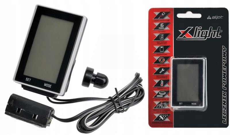 

Licznik rowerowy przewodowy X-light 16 funkcji