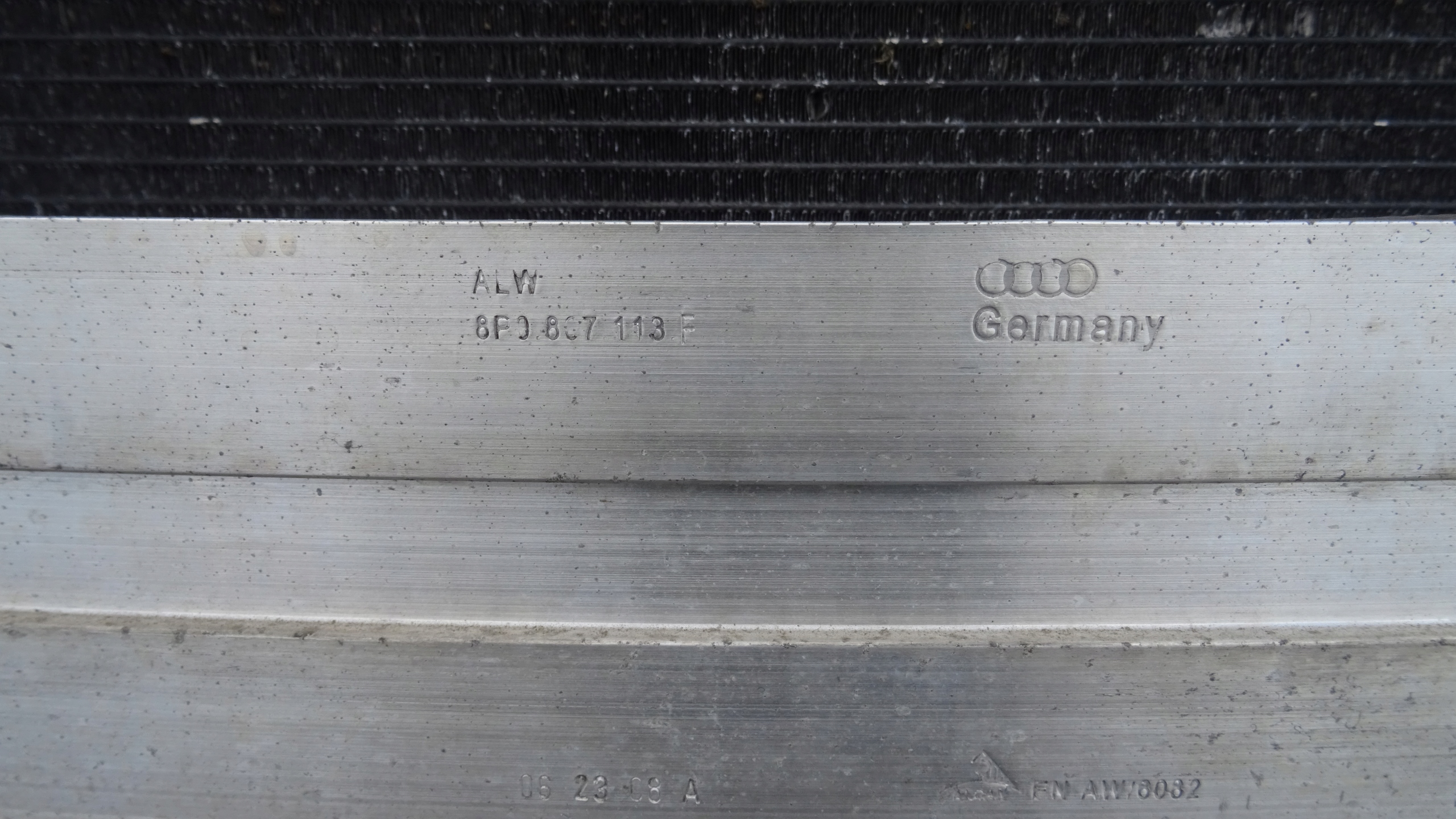 support panel for radiators pillar sider radiator AUDI A3 8P 3.2 V6 LIFT complete