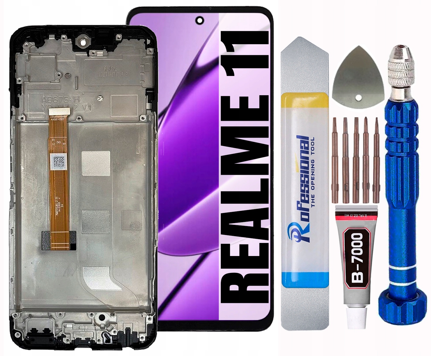 Displej Pro Oppo Realme 11 5G RMX3780 LCD Displej Rámeček