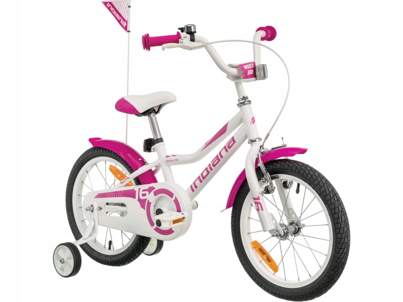 Rower dziecięcy Indiana Roxy Kid 16 cali dla dziewczynki Biały