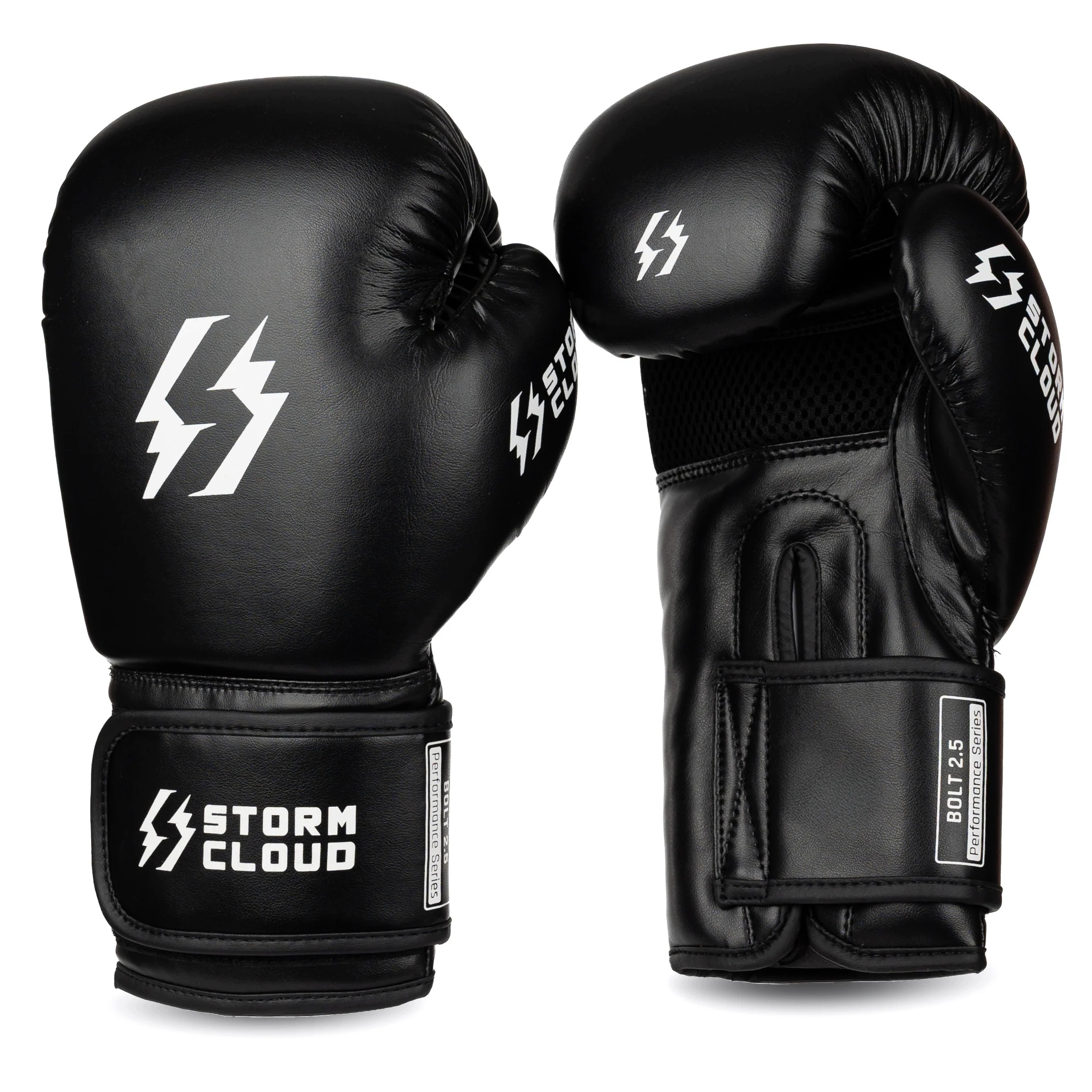 StormCloud Boxerské rukavice Bolt 2.5 černé/bílé 12 oz