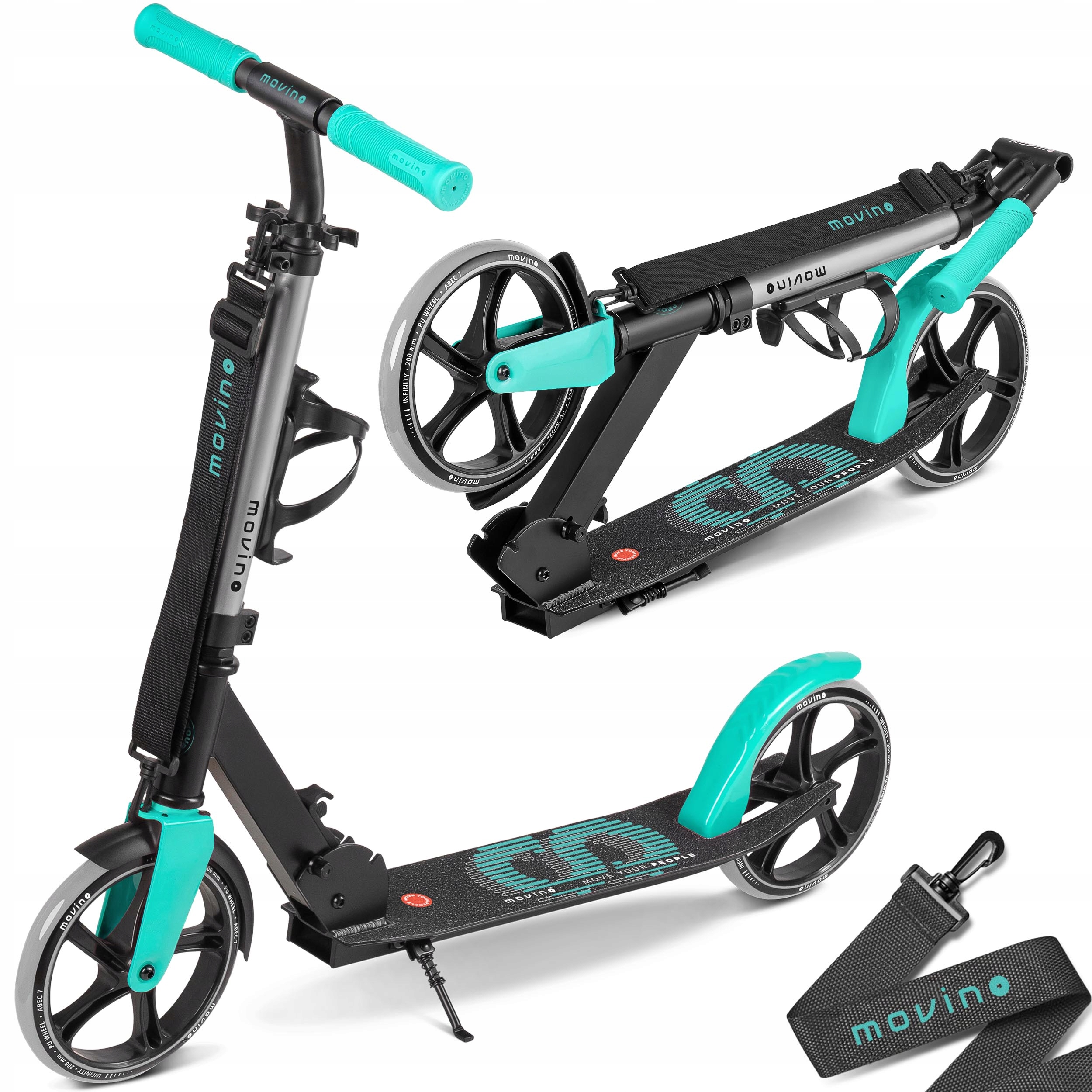 Hulajnoga miejska Movino Infinity dla dzieci składana duża
