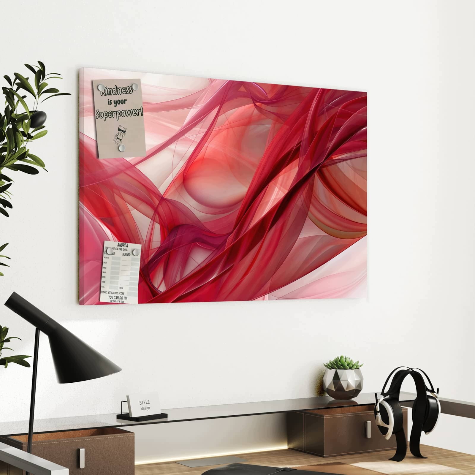 Magnetická tabule Abstraktní Závěs 60 × 40 cm