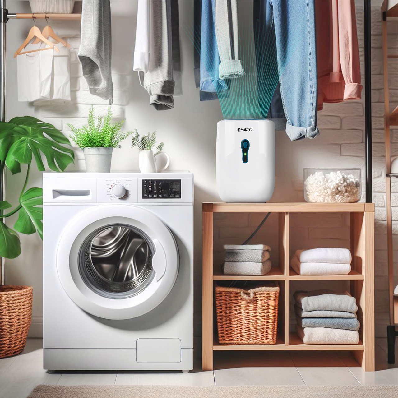 CICHY OSUSZACZ POWIETRZA WYDAJNY POCHŁANIACZ WILGOCI MALTEC 800ML Model DH-800