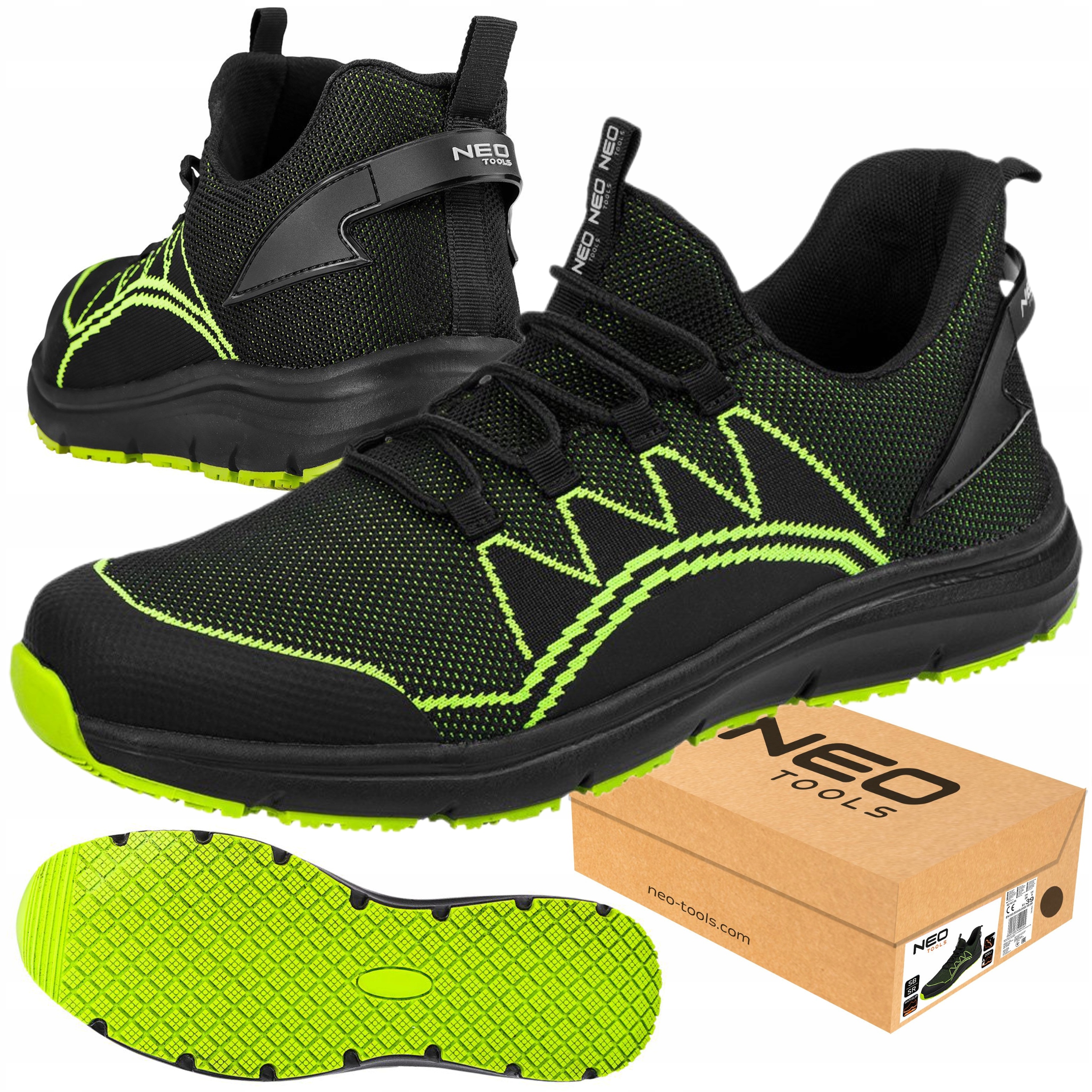 NEO PÓŁBUTY ROBOCZE SB SR PODNOSEK ADIDASY BUTY OCHRONNE BHP PODNOSEK r. 44