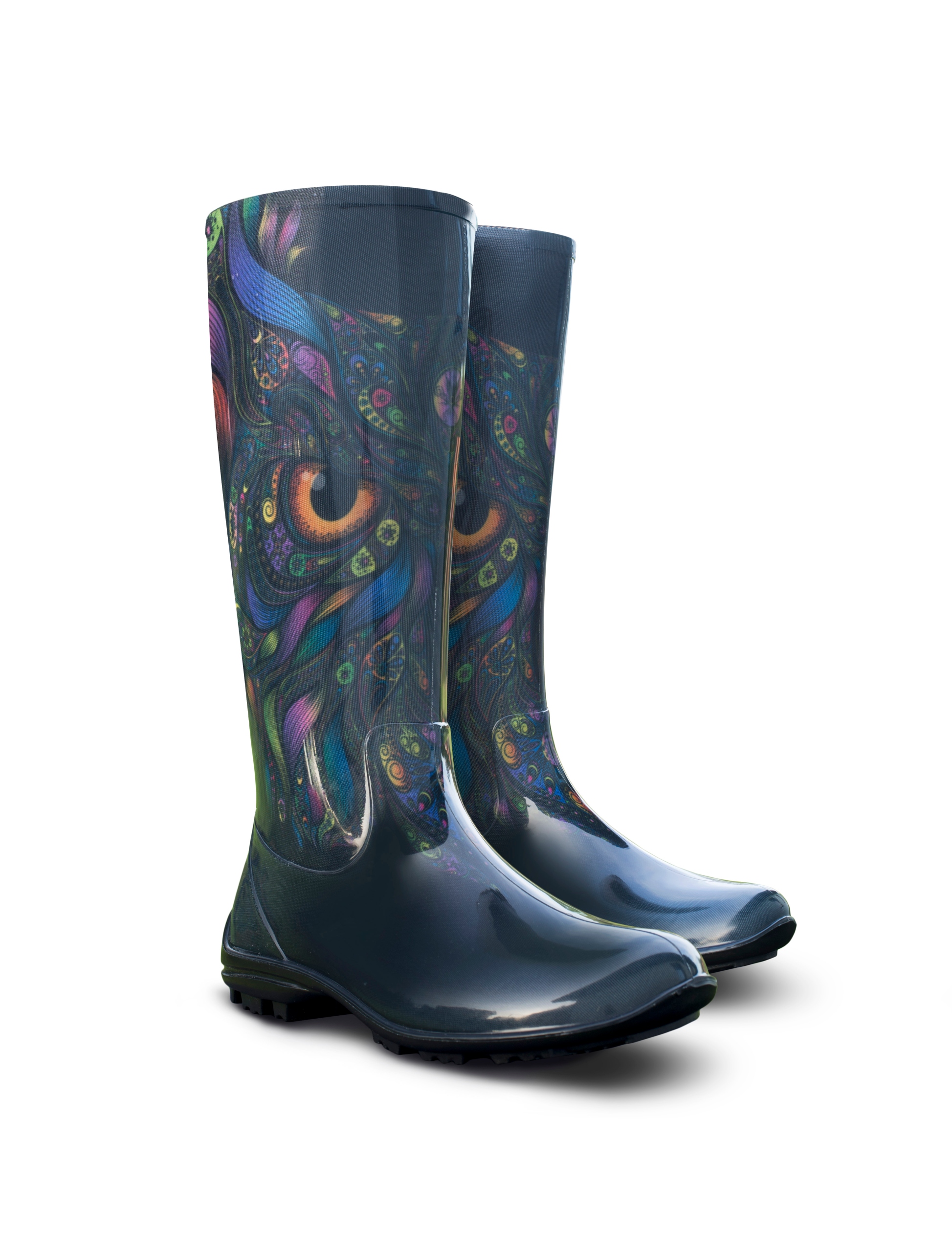 Holínky Módní dámské gumáky Vzor Voděodolné