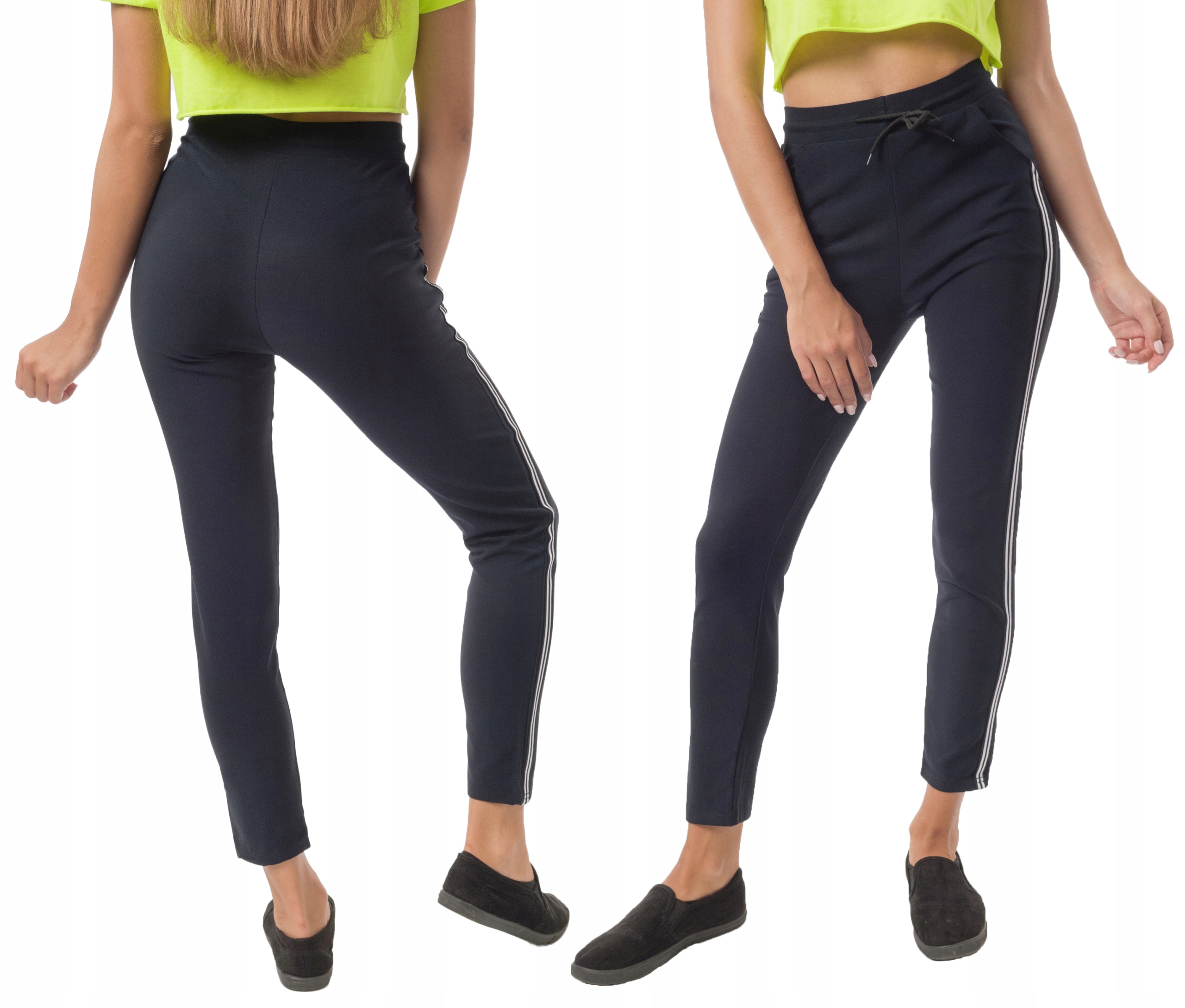 

Spodnie Legginsy Damskie z Lampasami PW18-2 XL/XXL