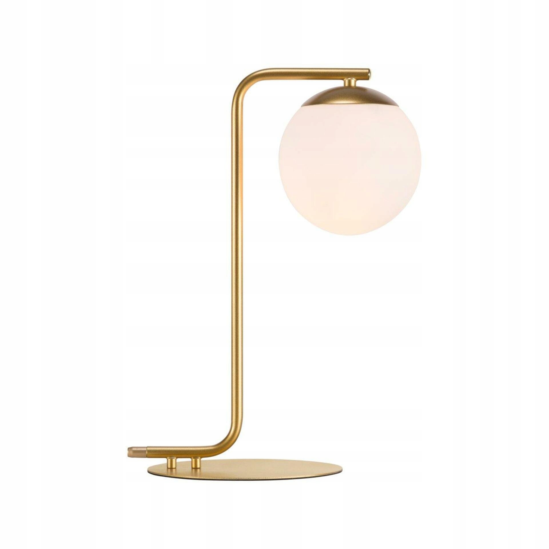 Nordlux Grant stolná lampa E14 1x40W mosadz/opál, výška 41 cm