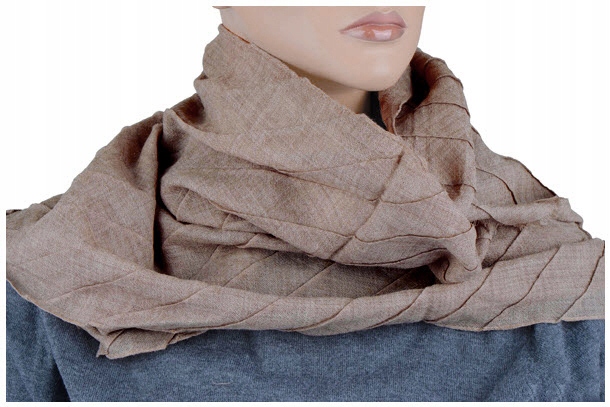 

Wełna 100% Wełniany Szalik Damski Made In Italy