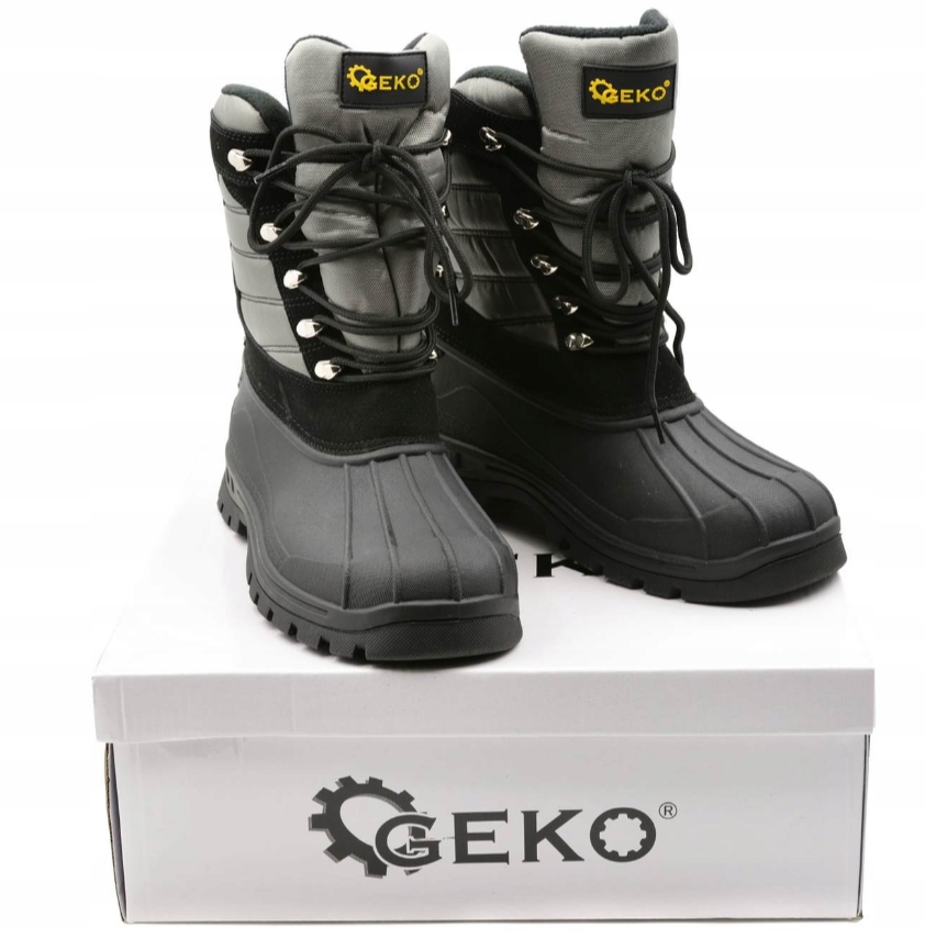 BUTY OCHRONNE ROBOCZE ROZMIAR 41 ŚNIEGOWCE ZIMOWE CIEPŁE WYTRZYMAŁE GEKO Marka inna