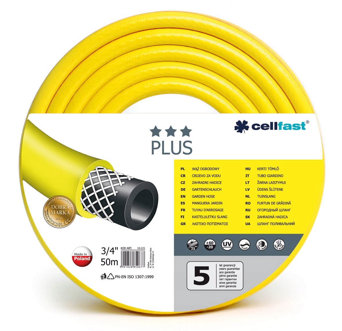 

Cellfast Wąż ogrodowy Plus 3/4 50m (10221)