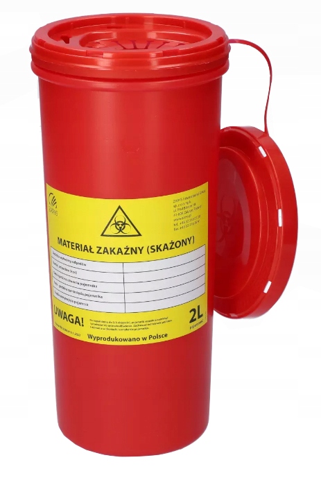 

Pojemnik Na Odpady Medyczne Skażone 2L