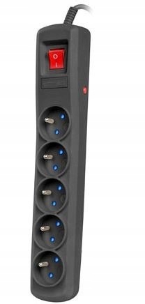 Armac Listwa zasilająca ARC5 5m czarna ARC5/50/CZ