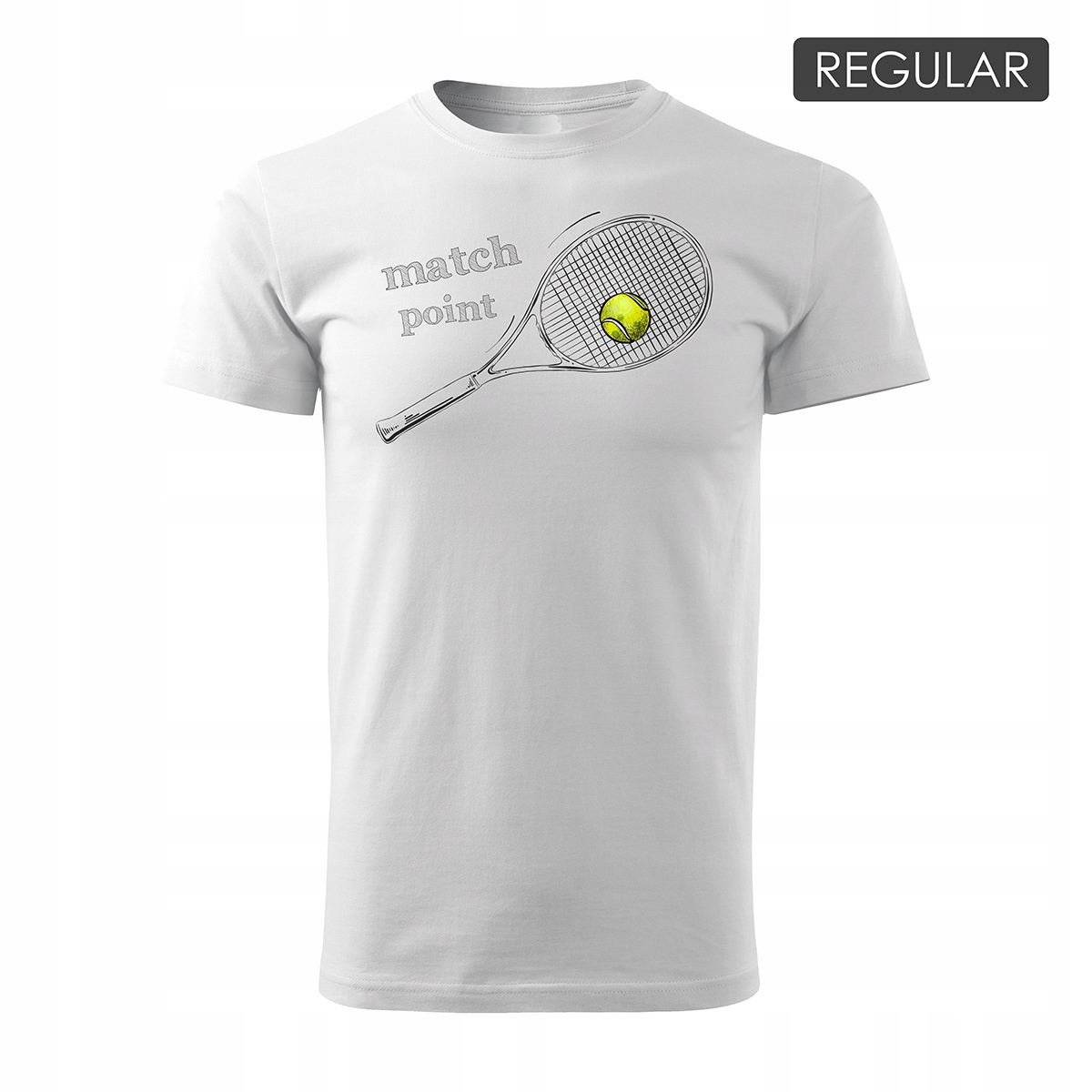 

Koszulka tenis tenisowa z rakietą do tenisa