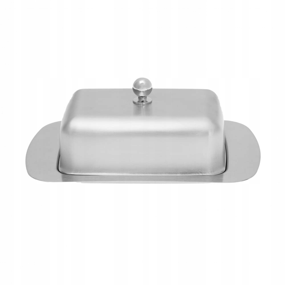 MASELNICZKA STALOWA INOX MASELNICA POJEMNIK NA MASŁO ZE STALI KINGHOFF