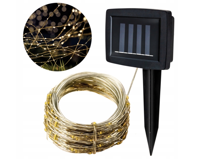 GIRLANDA SOLARNA 12m OGRODOWA DRUCIKI ŁAŃCUCH 100 LED Kod producenta 8091894666986