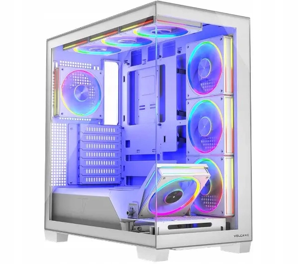 Obudowa do komputera Modecom Volcano Stellar 8F Argb Midi Tower Atx Biała