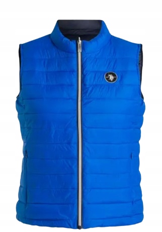 U.s. Polo Assn. Modrá Prošívaná Vesta Se Zipem 44 K1D