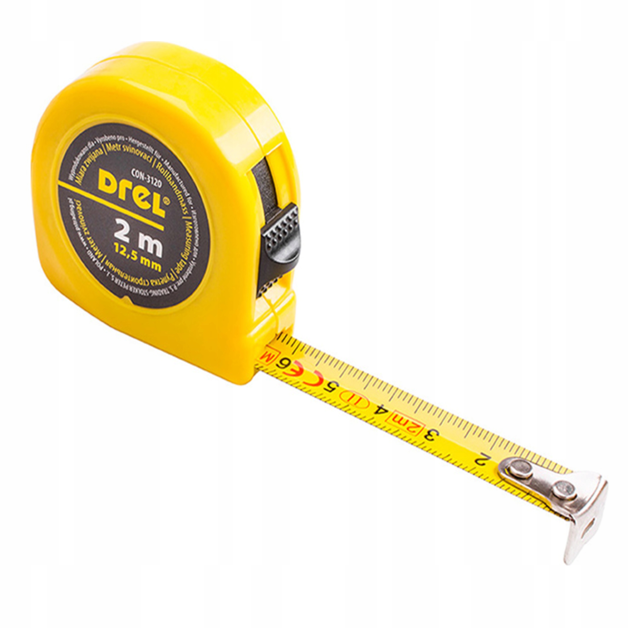 

Miara Zwijana Metrówka Stalowa 2 m, 12.5 mm Drel
