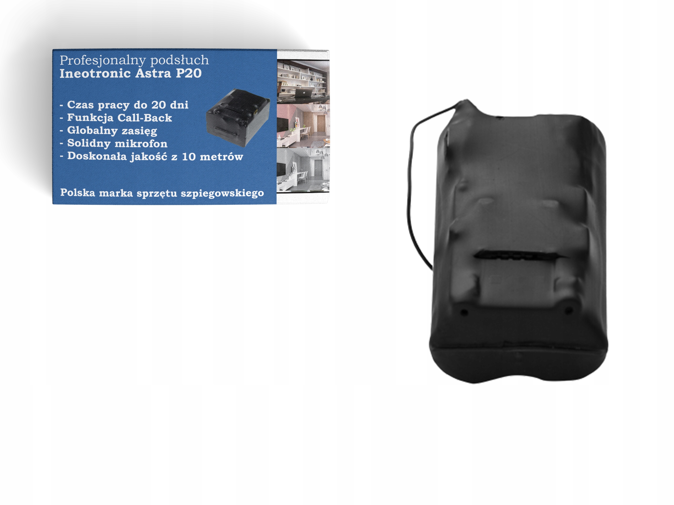 PROFESJONALNY MINI PODSŁUCH PLUSKWA GSM TELEFON Marka Ineotronic