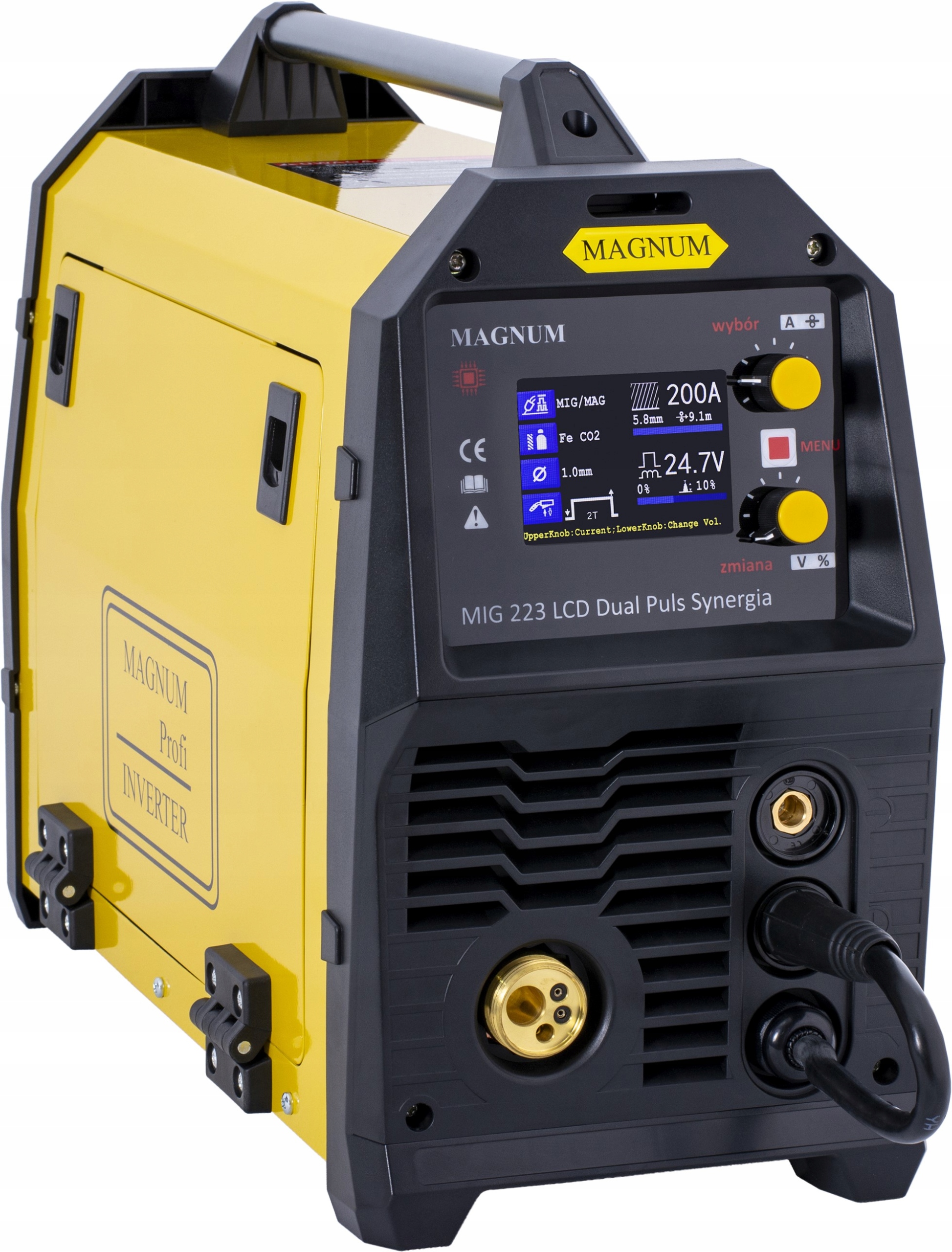 Spawarka inwertorowa migomat Magnum MIG 223 DUAL PULS SYNERGIA MMA TIG lift
