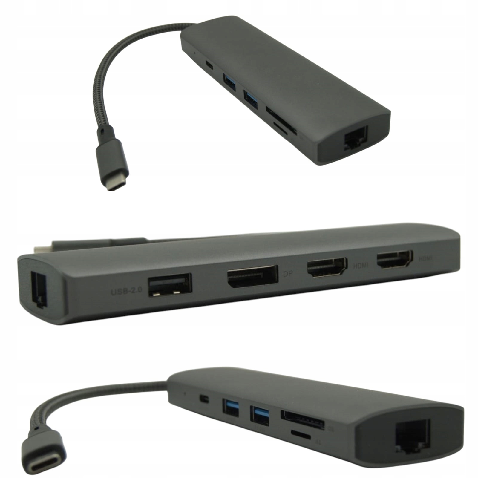 Multiport Microsoft Usb-c s Pd nabíjením Čtečka MicroSD Hub pro notebooky