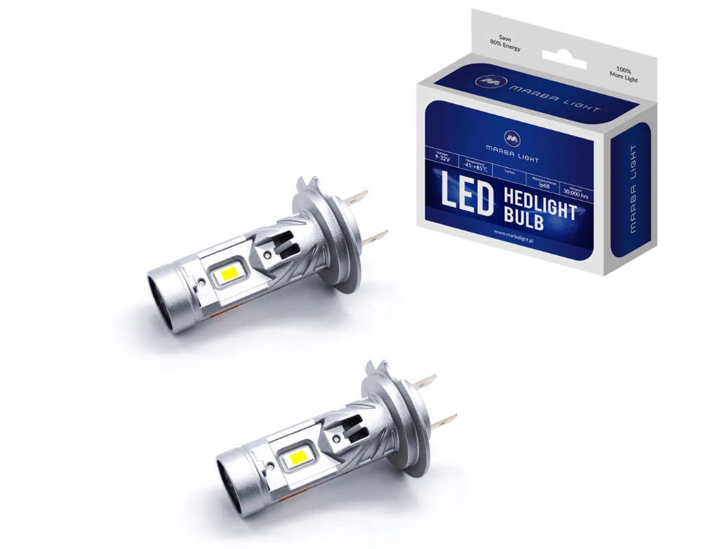 ŻARÓWKI H7 LED oryginał MOCNE CANBUS ACURA ALFA STELVIO SPIDER MITO +W5W ML