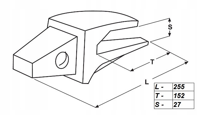 ADAPTER ZĘBA CAT J250 6Y3254 Producent części inny