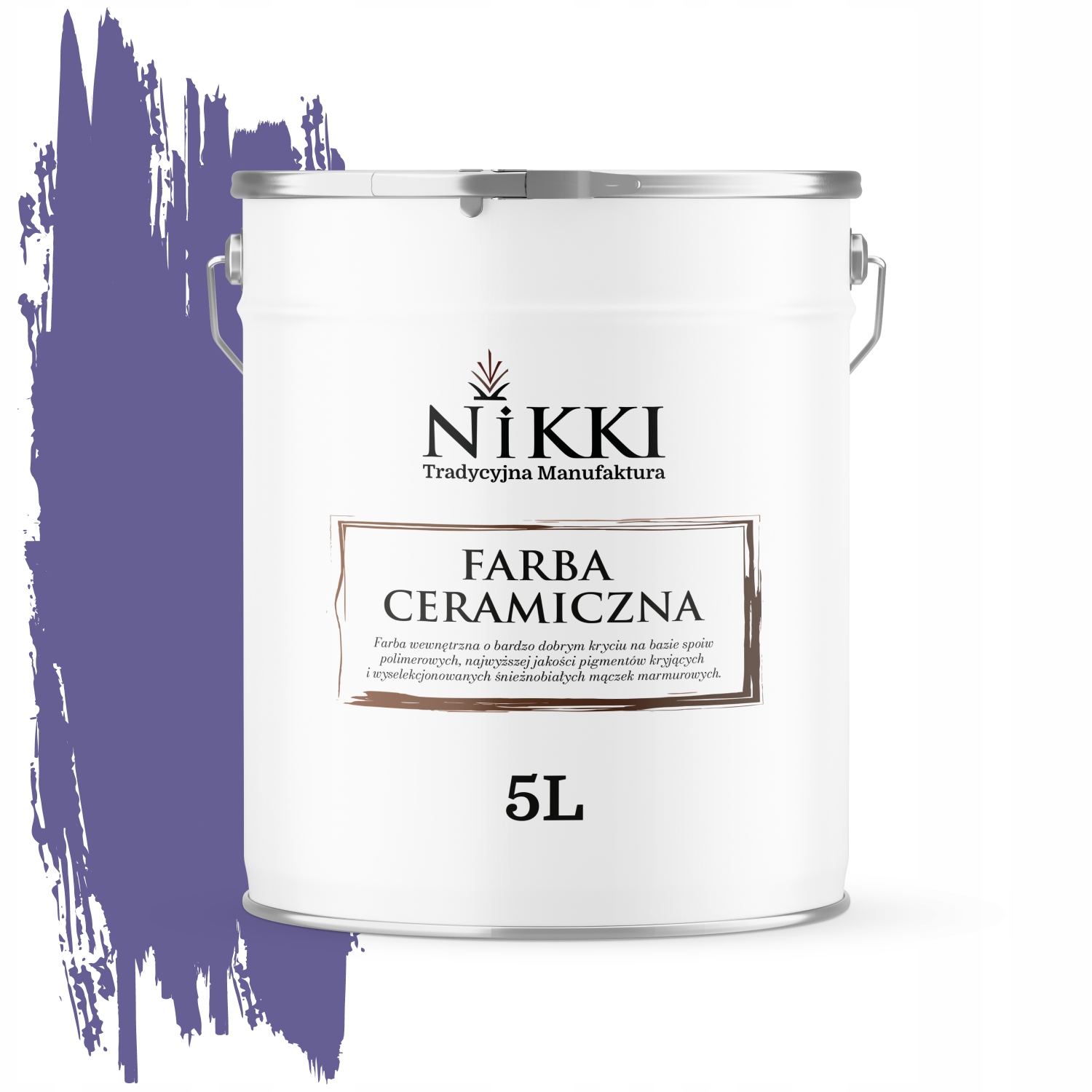 Keramická Stropná Farba Fialová Tmavá H2613 Hlboká Matná 5 L