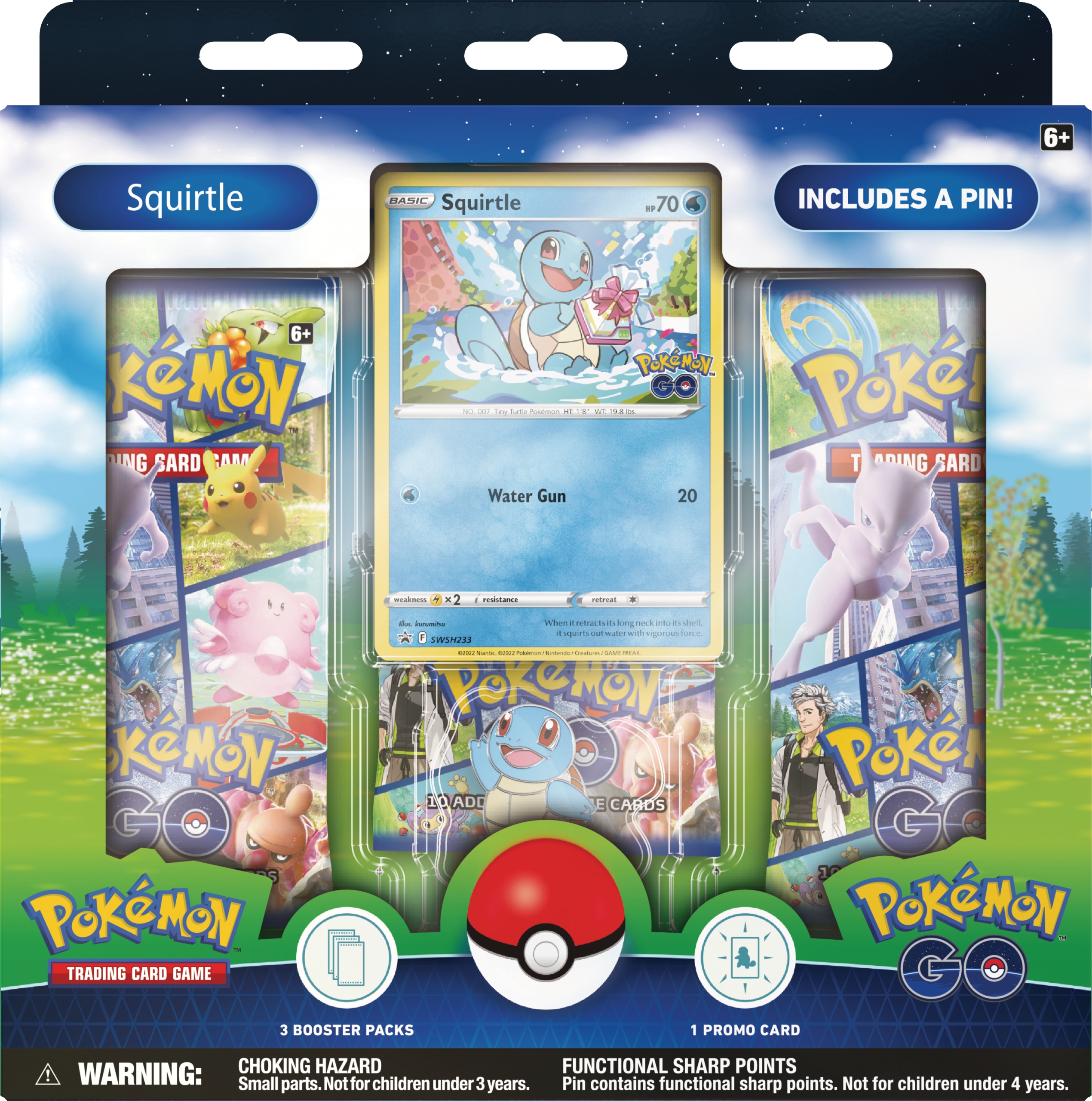 Zestaw Pokémon Tcg: Pokémon Go Pin Collection Squirtle
