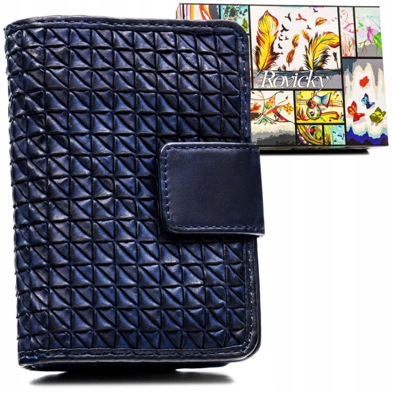Dámská lisovaná peněženka s prostornou přírodní kůží Rfid Rovicky