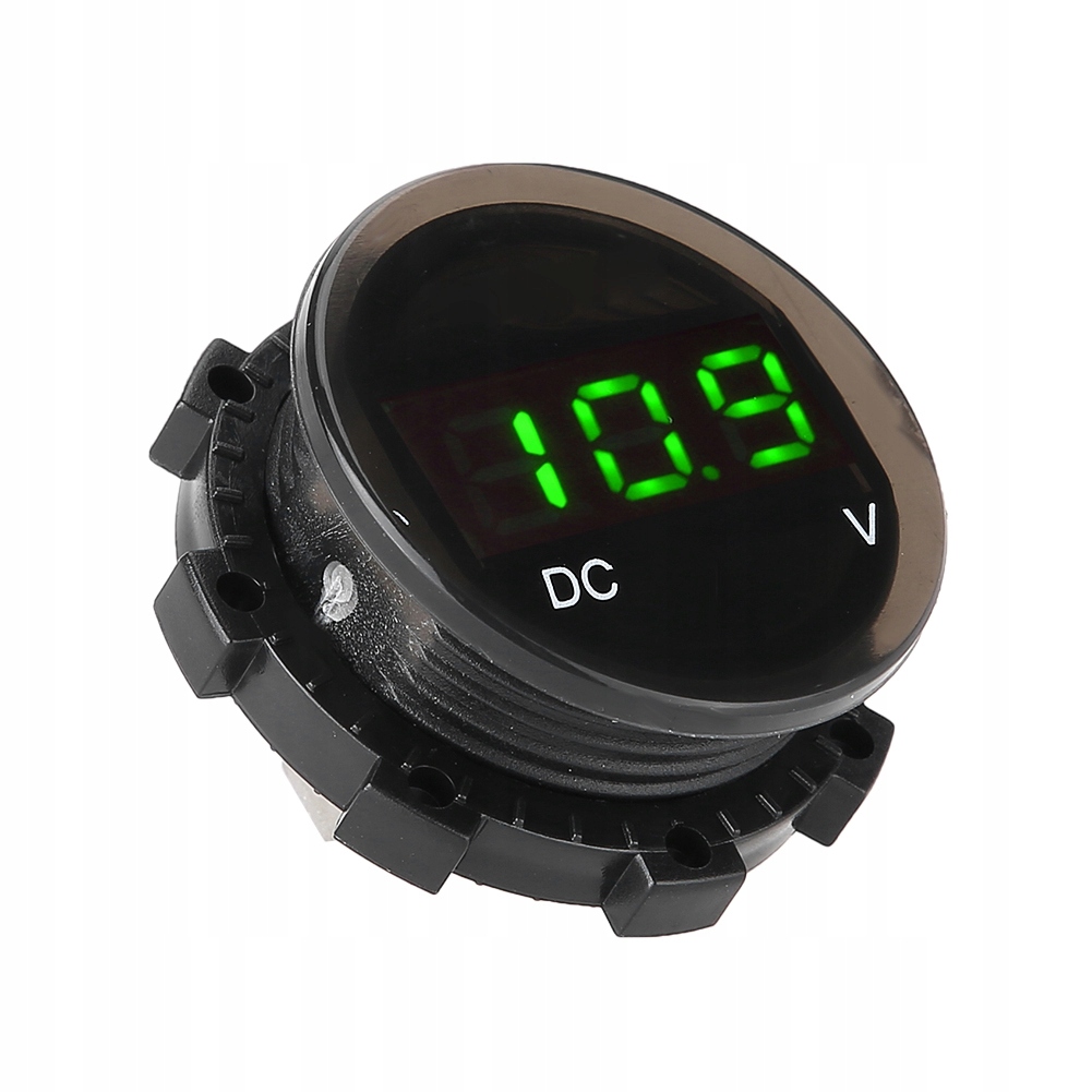 12 V Woltomierz Motocyklowy Miernik Napięcia Led Cyfrowy Wodoodporny