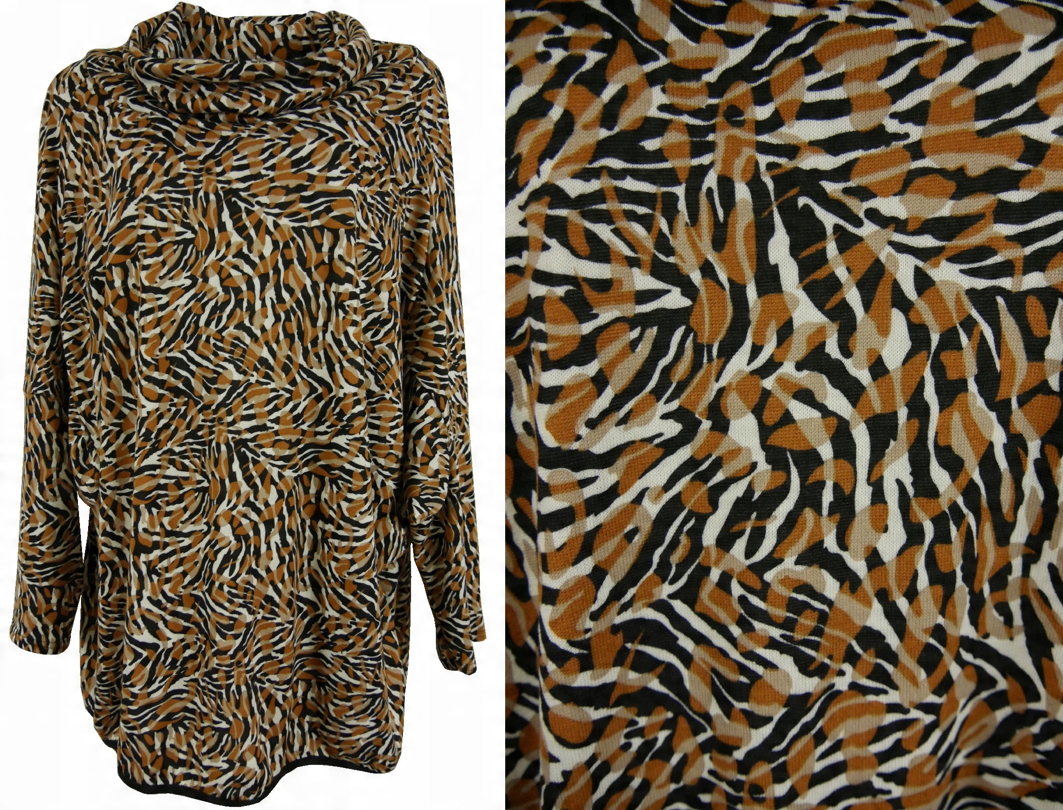 

Tunika z golfem nietoperz ok.150cm 56/60 #lendd#