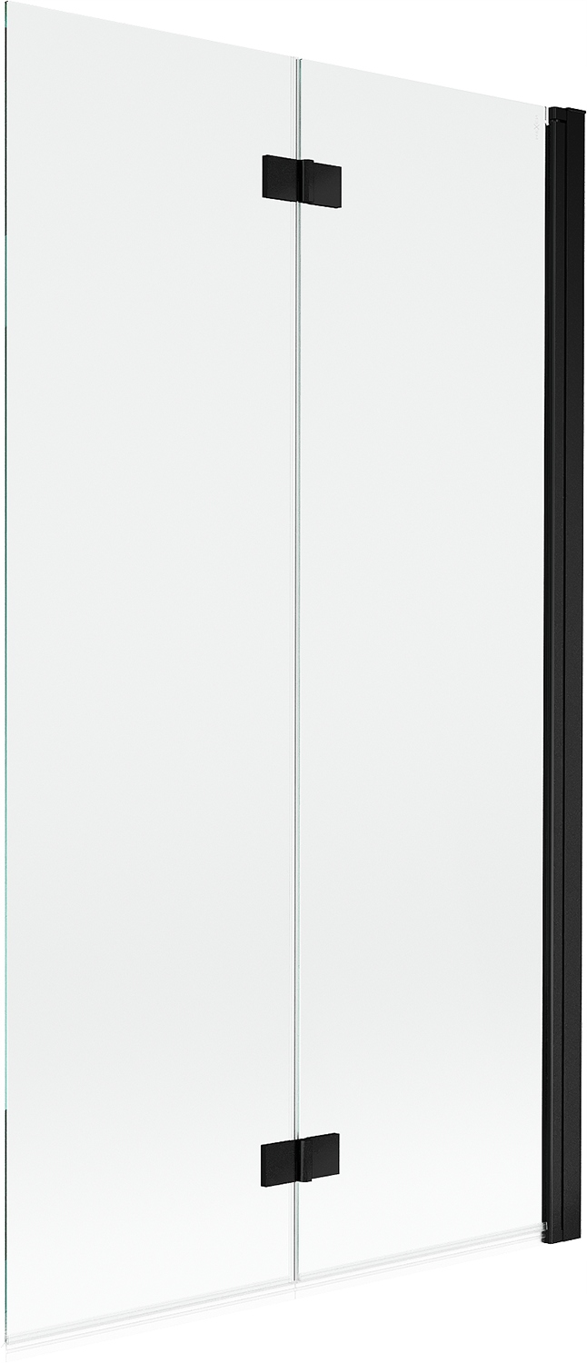 Mexen Mist Parawan Nawannowy 2-SKRZYDŁOWY Prawy 100X150 Transparent Czarny