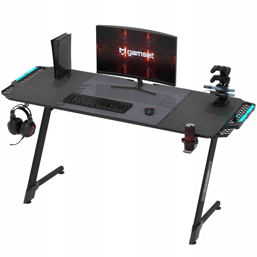 

Biurko Gamset Snake 1.4 Rgb+ podkladka i stojak