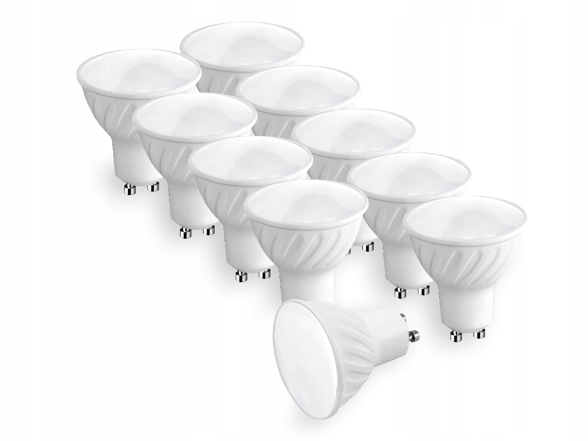 

10x żarówka Led GU10 8W halogen biała zimna 750lm