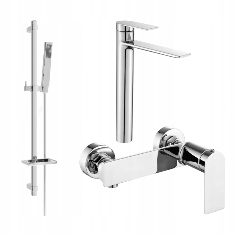 Mexen Zero DQ02 sprchová súprava, chrómová