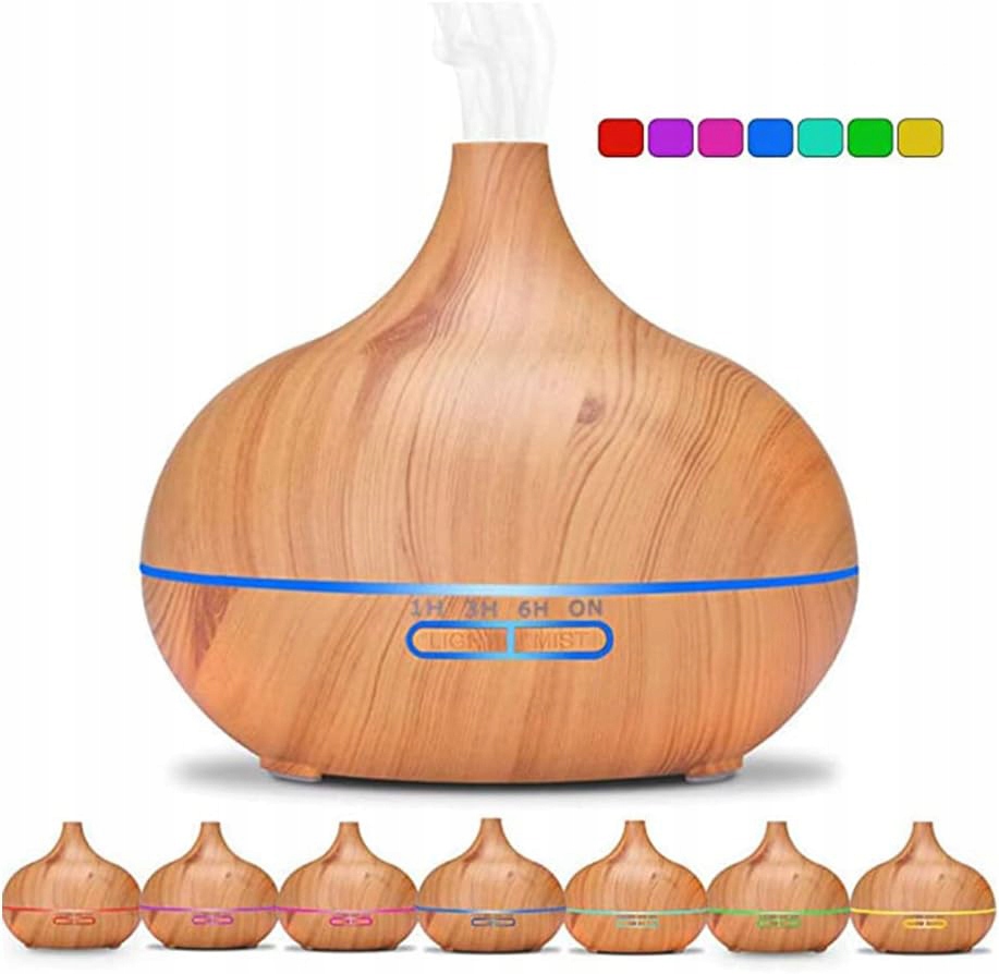 NAWILŻACZ POWIETRZA DYFUZOR ZAPACHOWY LED 500ML + PILOT Rodzaj dyfuzor elektryczny