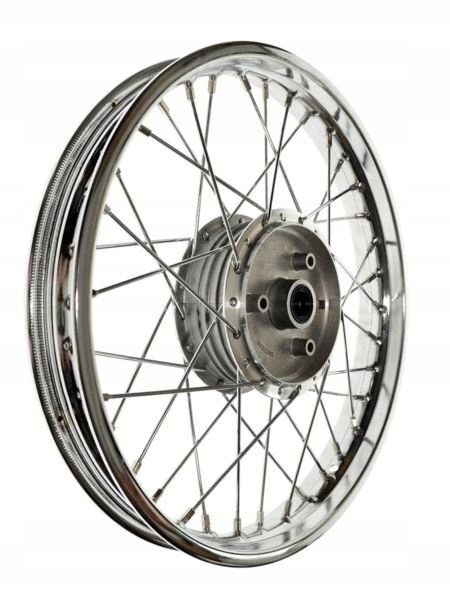 Kolo sada Simson S51 Enduro KR51 16 x 1,60 s ocelovým chromovaným ráfkem