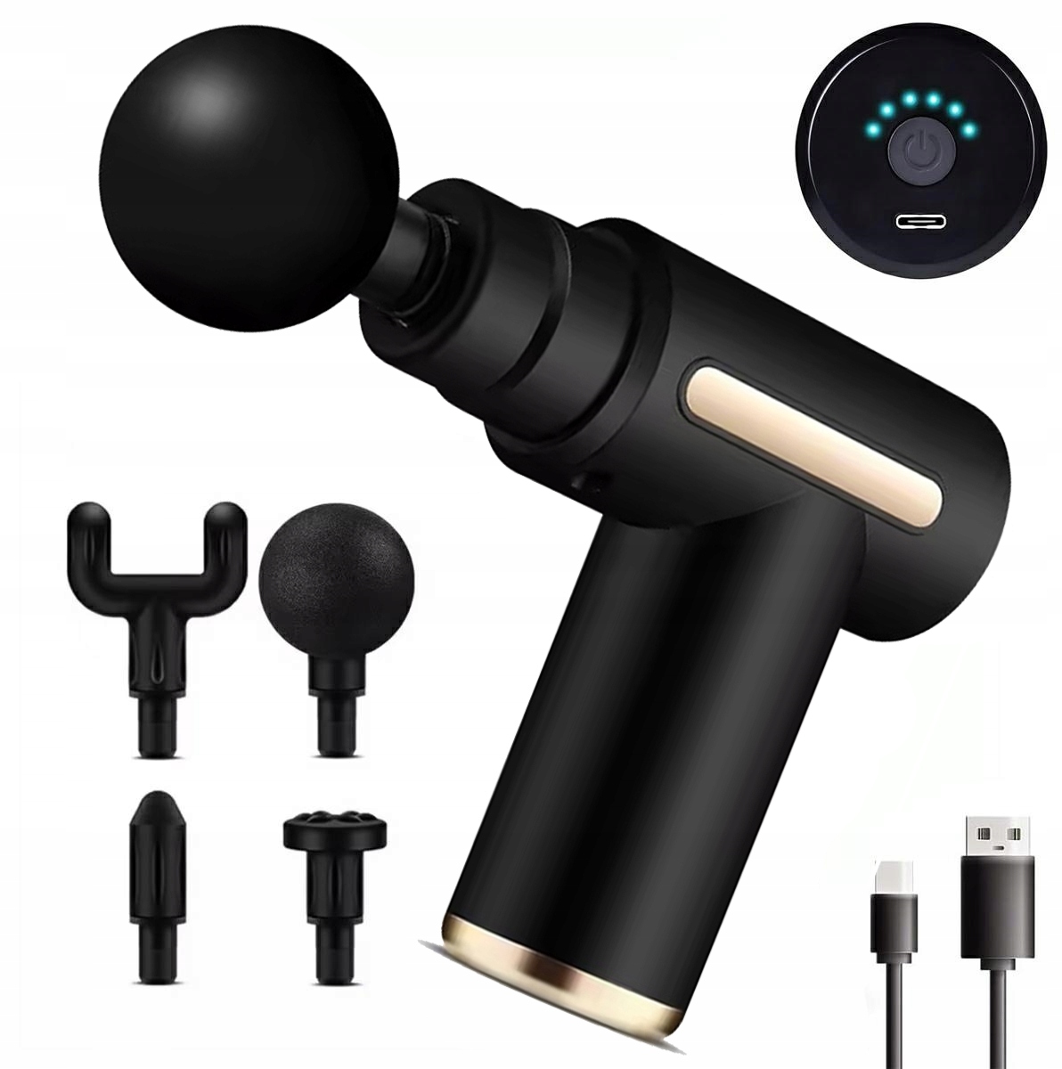 HELDENWERK Pistolet Do Masażu 7 Główki 30 Prędkości USB-C Hitzekopf — miniatura 14