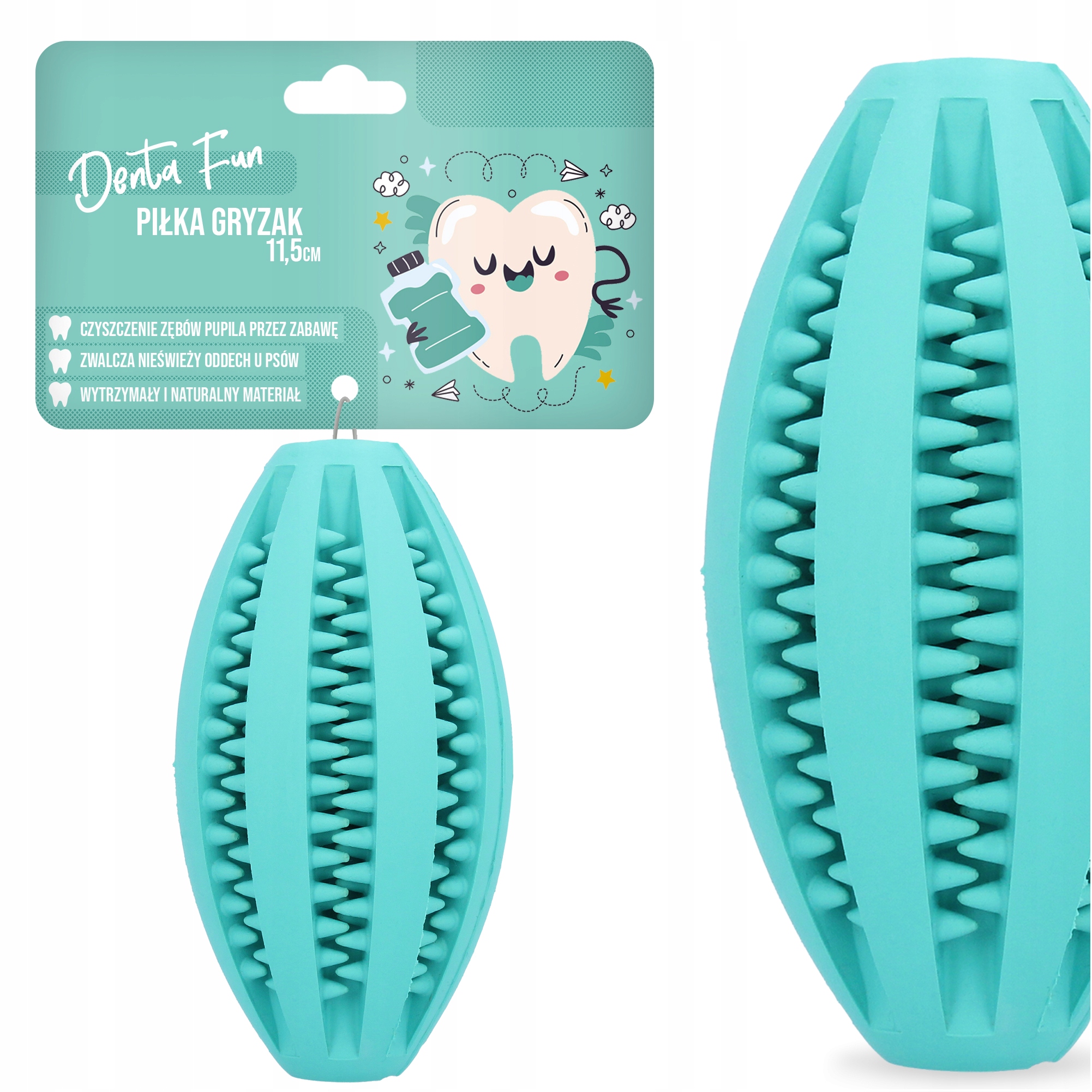 

Piłka Gryzak Kula Smakula Przysmaki Psa 11,5cm