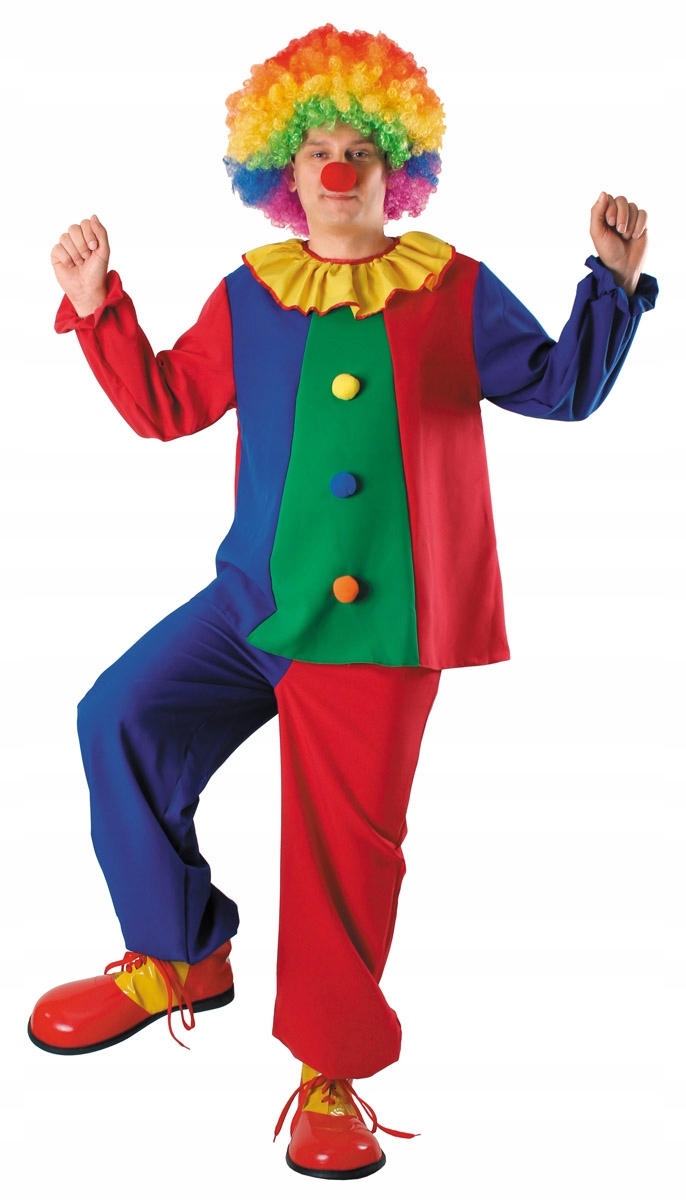 Kostým Pro Dospělé Klaun Univerzální Cirkus Zábava
