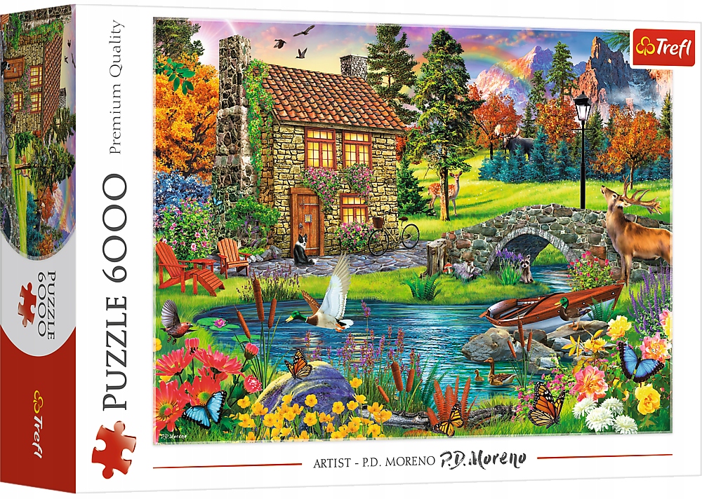 TREFL Puzzle 6000 | Chatka w górach | 65006